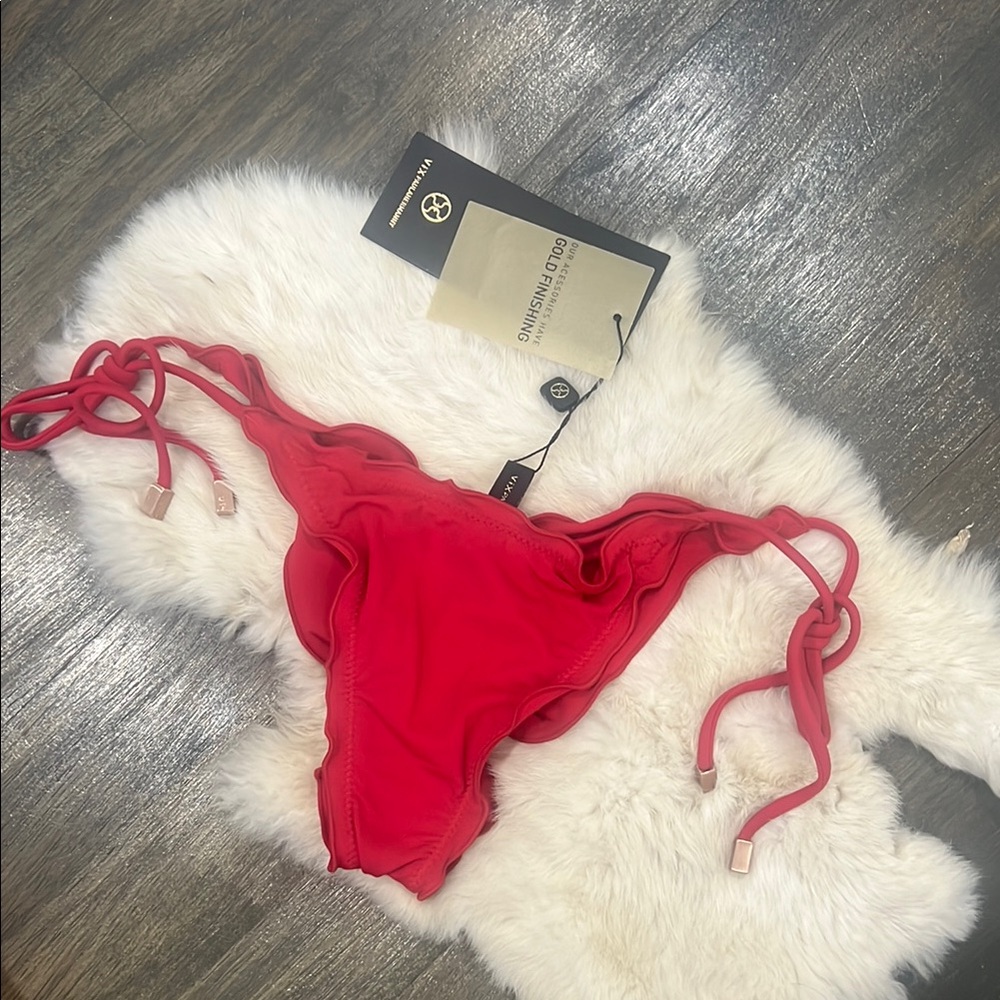VIX RED BIKINI BOTTOM